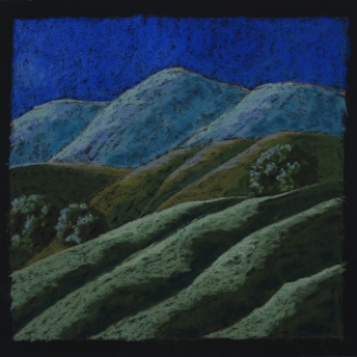 Moonlit Hills II 18" x 18"